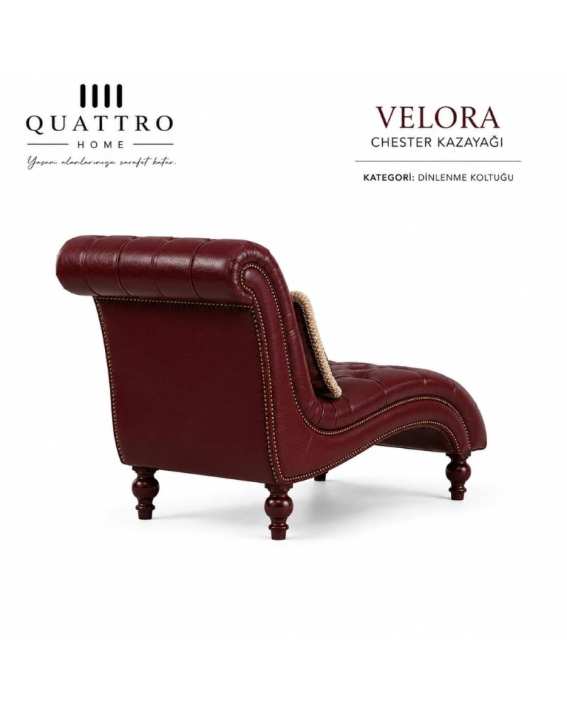 Velora Chester Kazayağı Dinlenme Koltuğu – Şık ve Ergonomik Tasarım