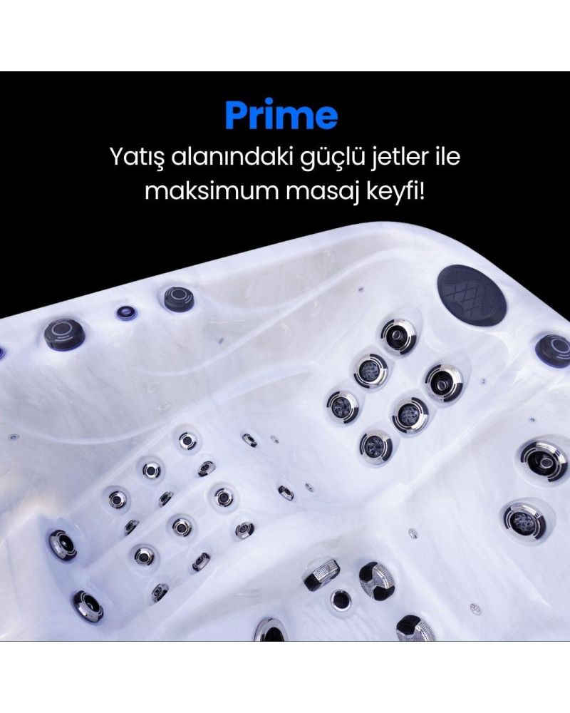 230x230 Prime 5 Kişilik Isıtmalı Bahçe Jakuzi