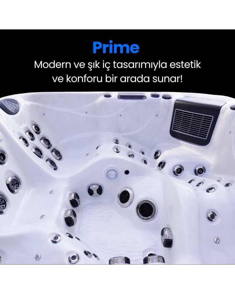 230x230 Prime 5 Kişilik Isıtmalı Bahçe Jakuzi