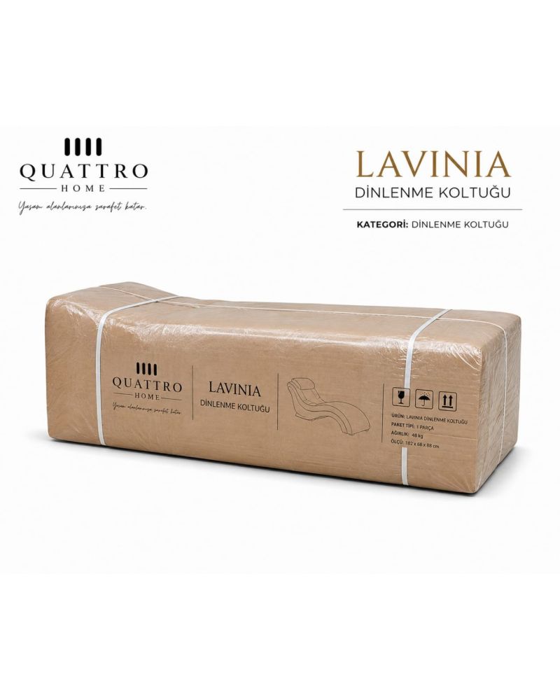 Lavinia Ergonomik Dinlenme Koltuğu – Gold Detaylı Şezlong