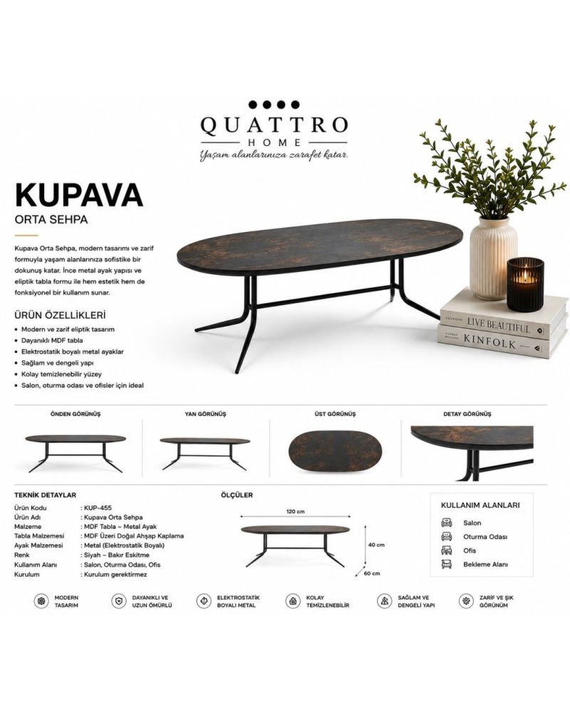Kupava Orta Sehpa