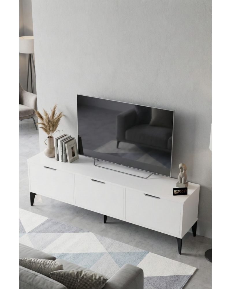 Goldfalez Royal TV Sehpası Suntalam Beyaz 160x35