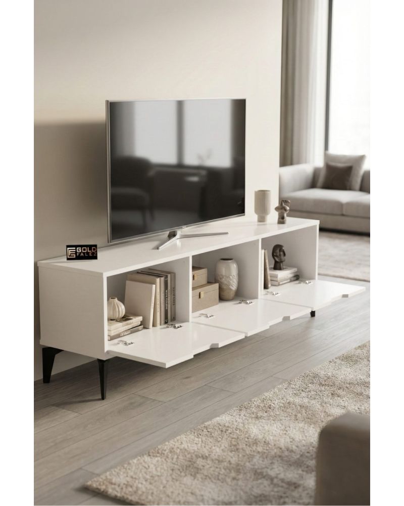 Goldfalez Royal TV Sehpası Suntalam Beyaz 160x35