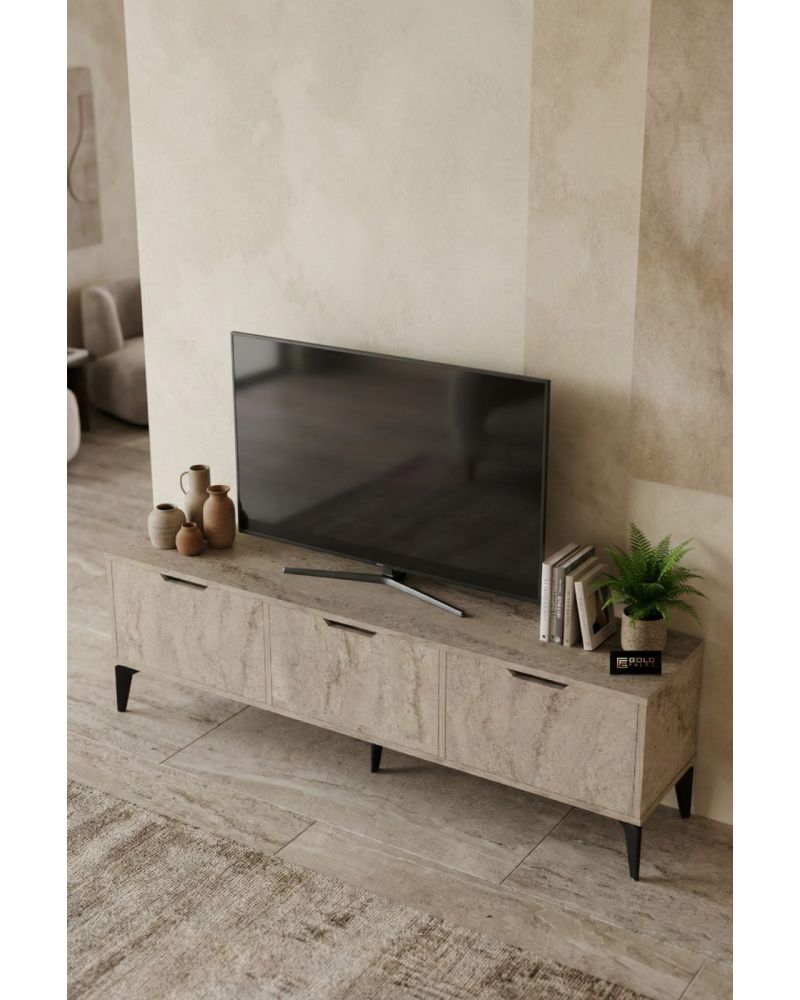 Goldfalez Royal TV Sehpası Suntalam Ekru 160x35
