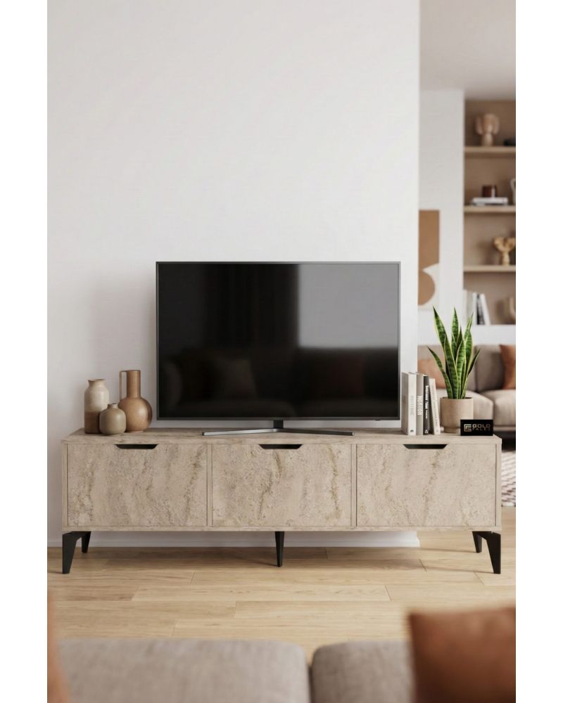Goldfalez Royal TV Sehpası Suntalam Ekru 160x35