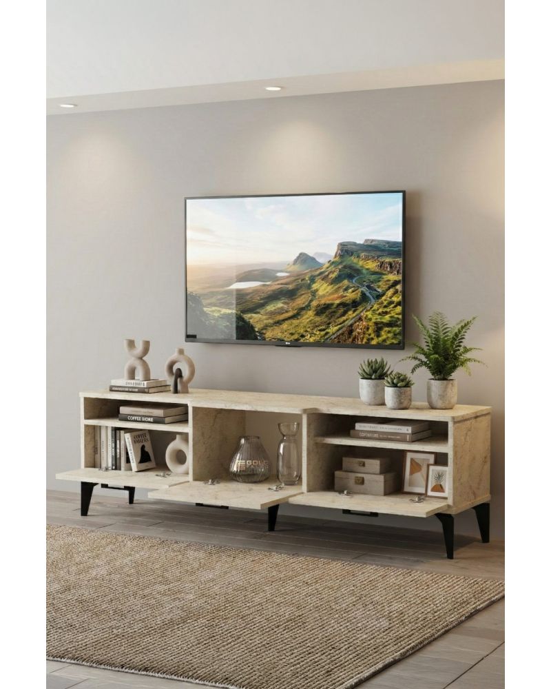 Goldfalez Mistral TV Sehpası Suntalam Ekru 160x40 cm