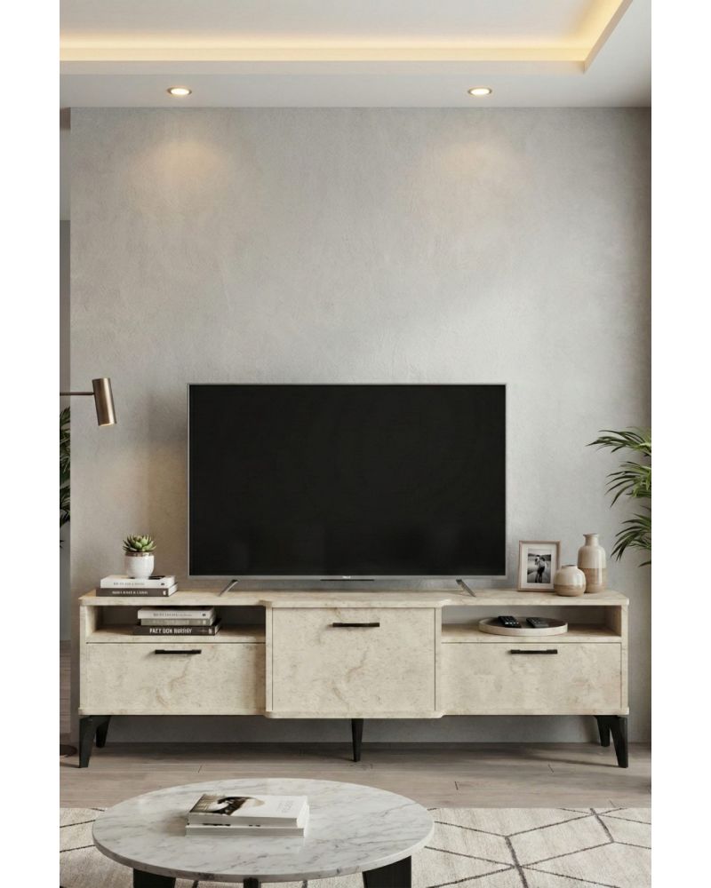 Goldfalez Mistral TV Sehpası Suntalam Ekru 160x40 cm
