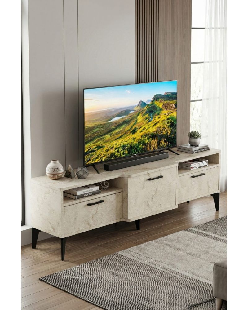 Goldfalez Mistral TV Sehpası Suntalam Ekru 160x40 cm