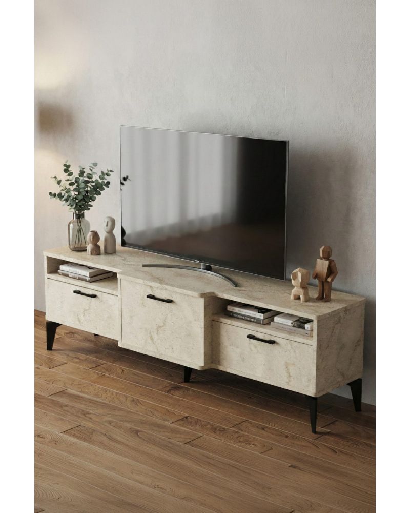 Goldfalez Mistral TV Sehpası Suntalam Ekru 160x40 cm