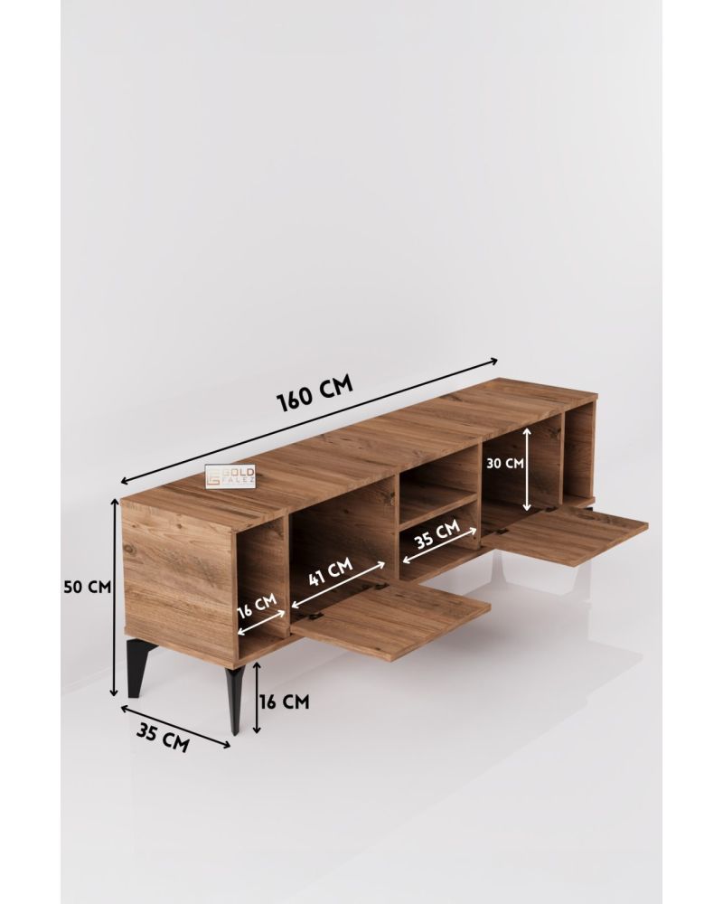 Goldfalez Linya TV Sehpası Çok Renkli 160x35 cm