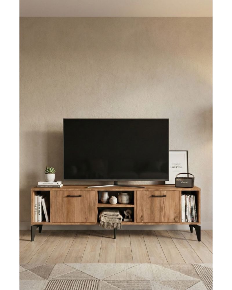 Goldfalez Linya TV Sehpası Çok Renkli 160x35 cm