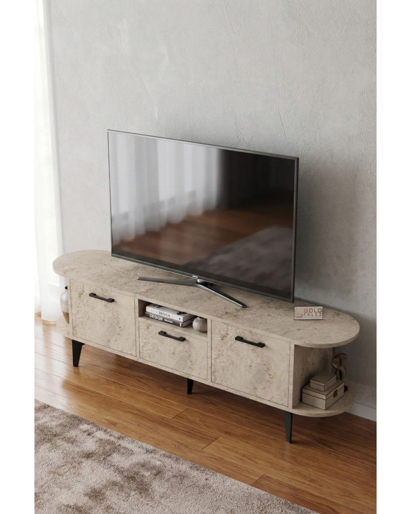 Goldfalez Mira TV Sehpası Suntalam Ekru 160x35 cm