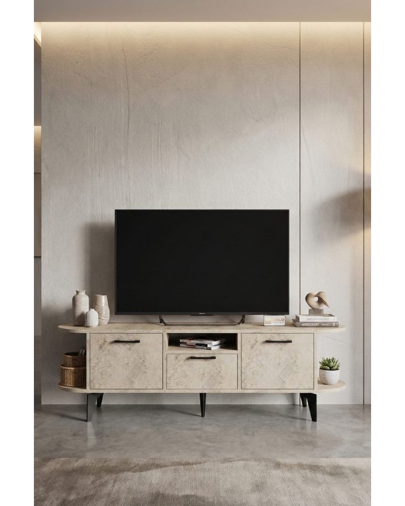 Goldfalez Mira TV Sehpası Suntalam Ekru 160x35 cm