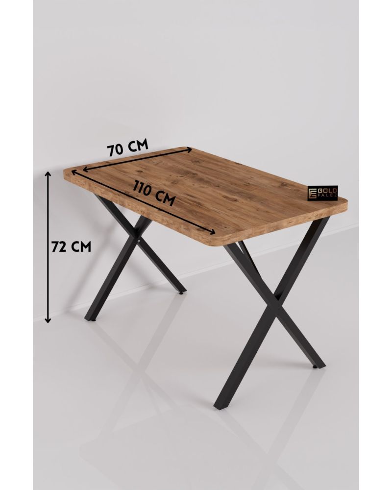 Goldfalez Masa Atlantik Kahverengi 110x70 cm