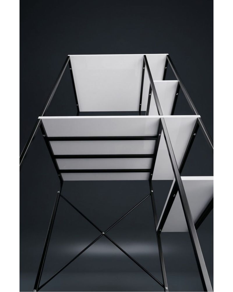 Çamaşır Makinesi Dolabı Yan Raflı Dolap Metal Banyo Organizer Çok Katlı Düzenleyici 264 Siyah