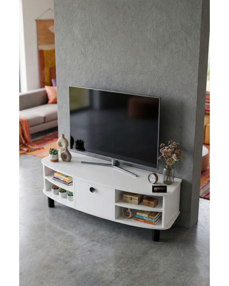 Goldfalez Vienna TV Sehpası Suntalam Beyaz 136x44 cm