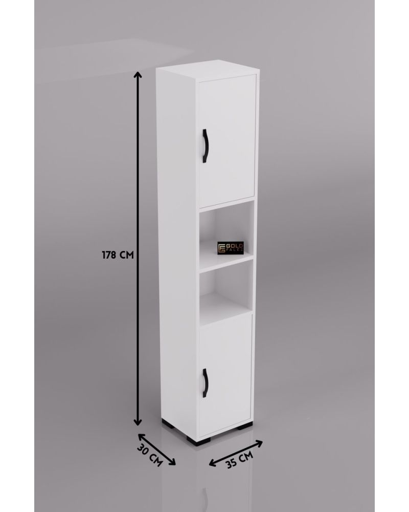 Goldfalez Çok Amaçlı Erzak Dolabı Beyaz 35 cm