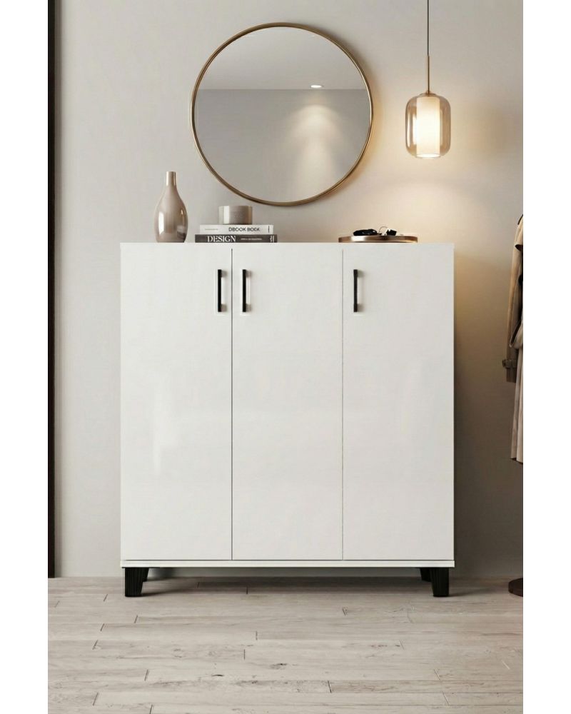 Goldfalez Ayakkabılık Dolabı Beyaz 105 cm
