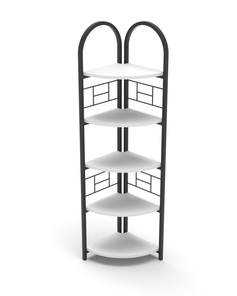 Goldfalez Metal Köşe Kitaplığı Beyaz 150 cm