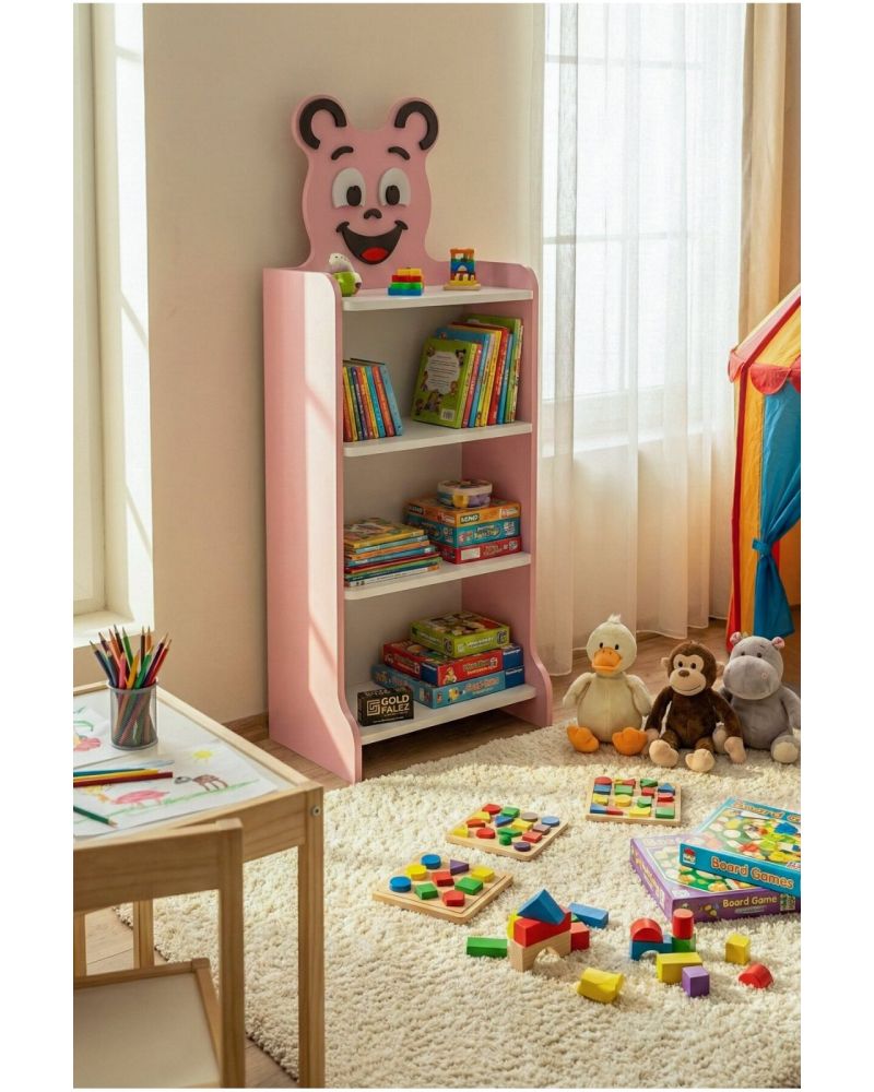 Goldfalez Happy Face Çocuk Kitaplığı Pembe