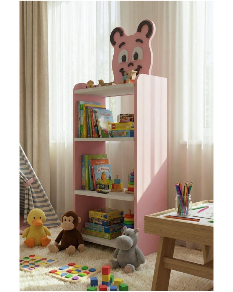 Goldfalez Happy Face Çocuk Kitaplığı Pembe