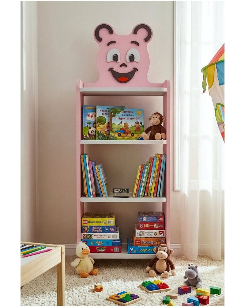 Goldfalez Happy Face Çocuk Kitaplığı Pembe