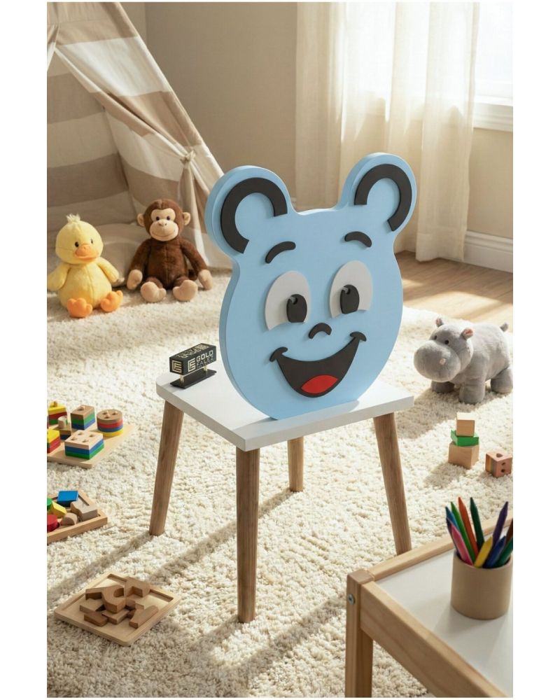 Goldfalez Happy Face Çocuk Sandalyesi Mavi