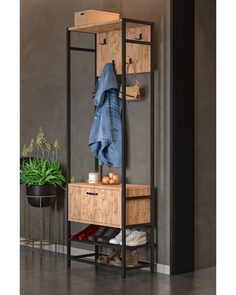 Goldfalez Metal Portmanto Kahverengi 180 cm