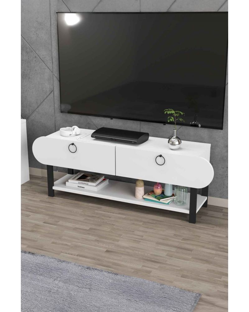 Goldfalez Setro TV Ünitesi Beyaz 110 cm