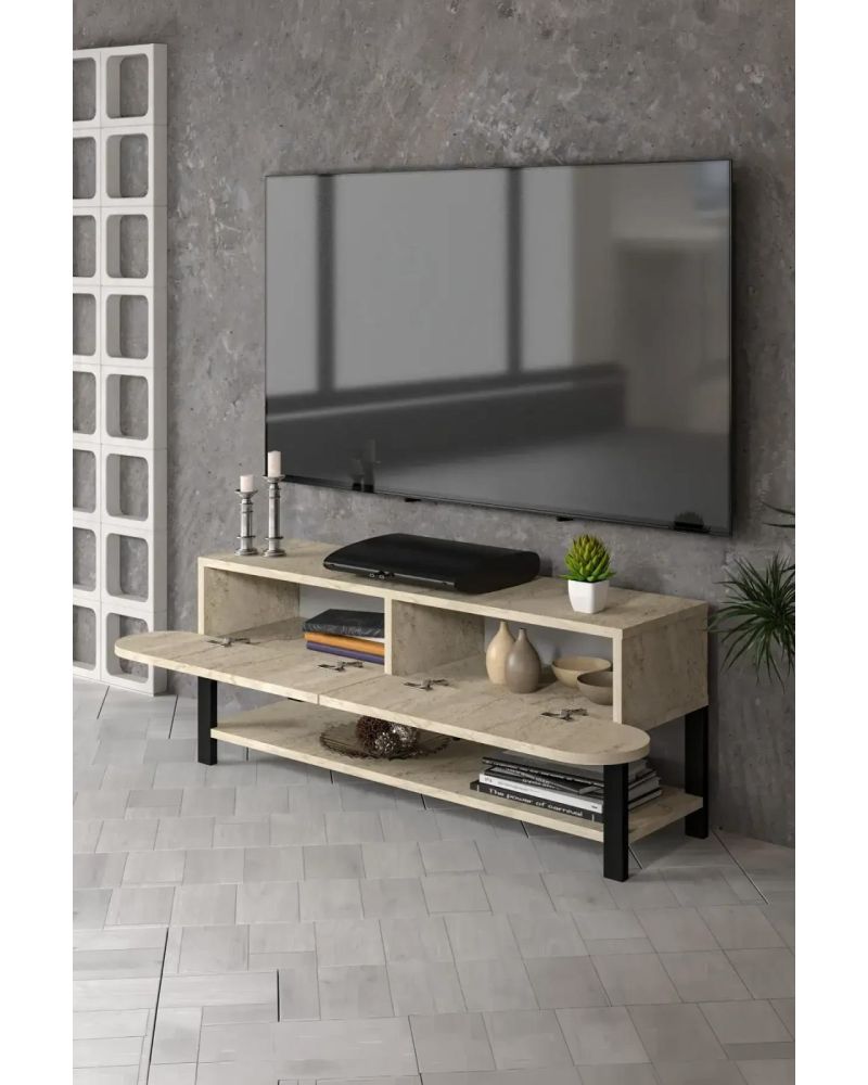 Goldfalez Setro TV Ünitesi Ekru 110 cm