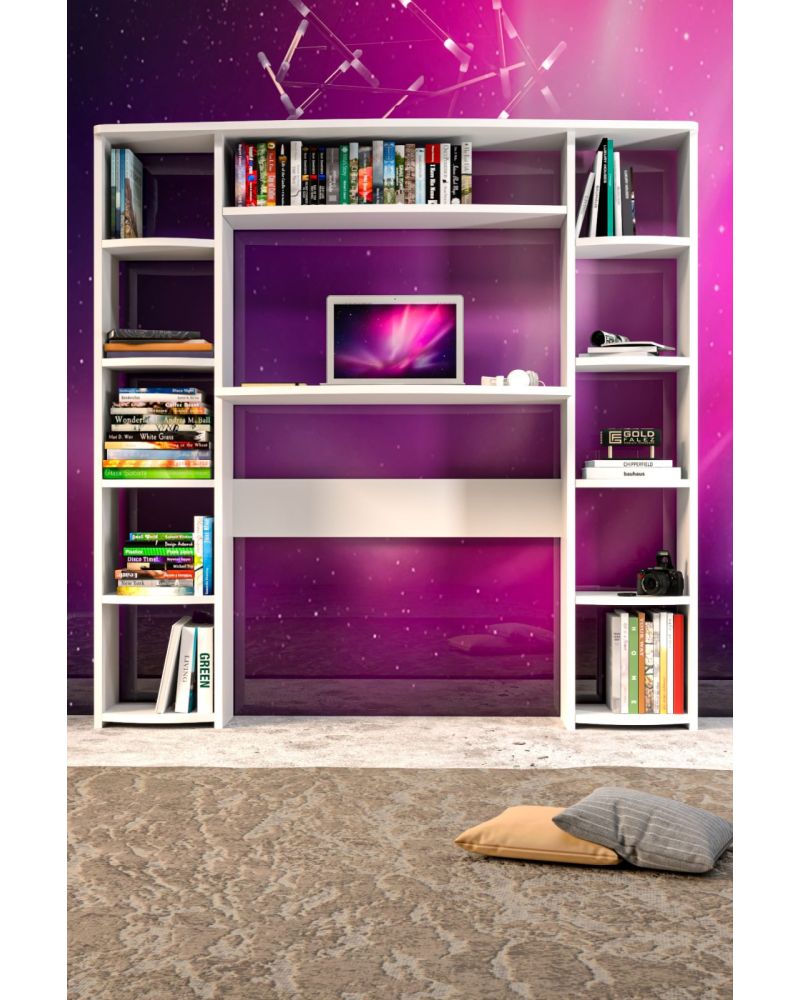 Goldfalez 10 Raflı Çalışma Masası Beyaz