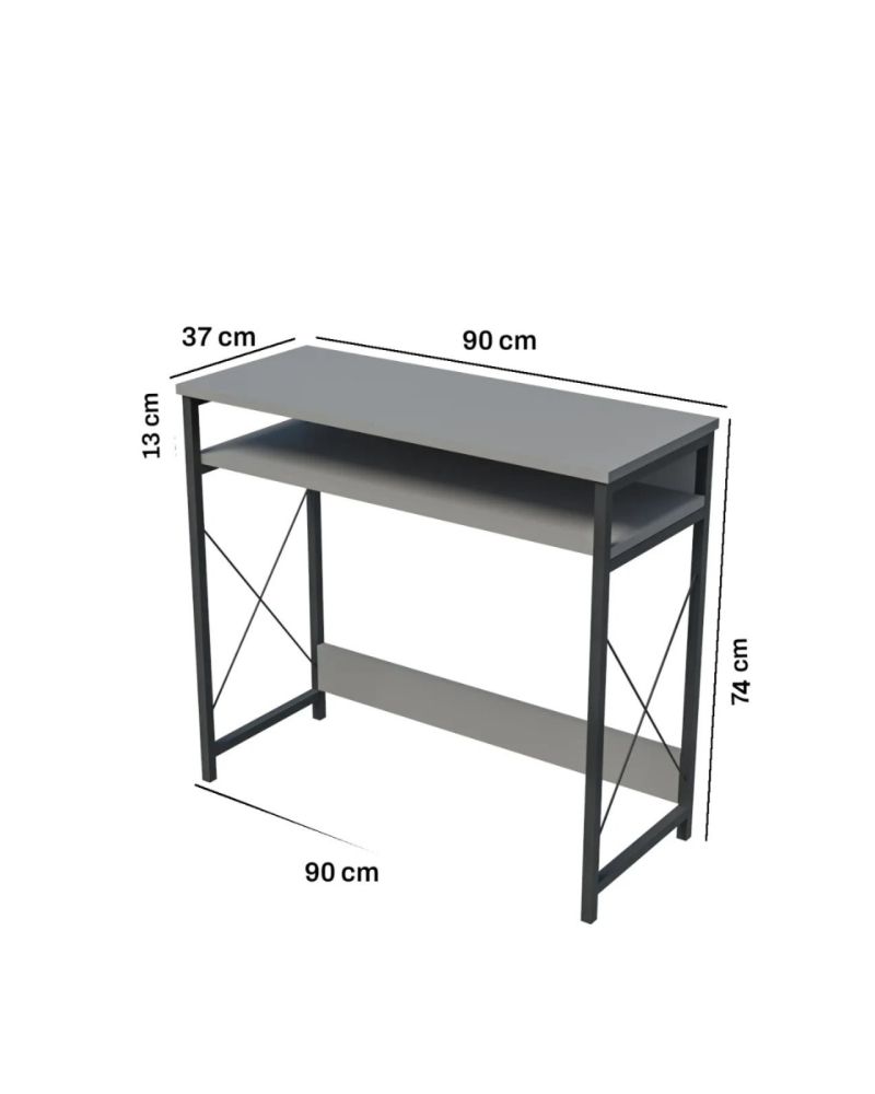 Goldfalez Çalışma Masası Beyaz 90 cm