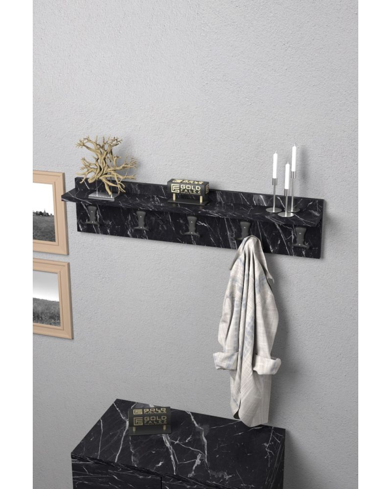 Goldfalez Duvar Askılığı Siyah 80 cm
