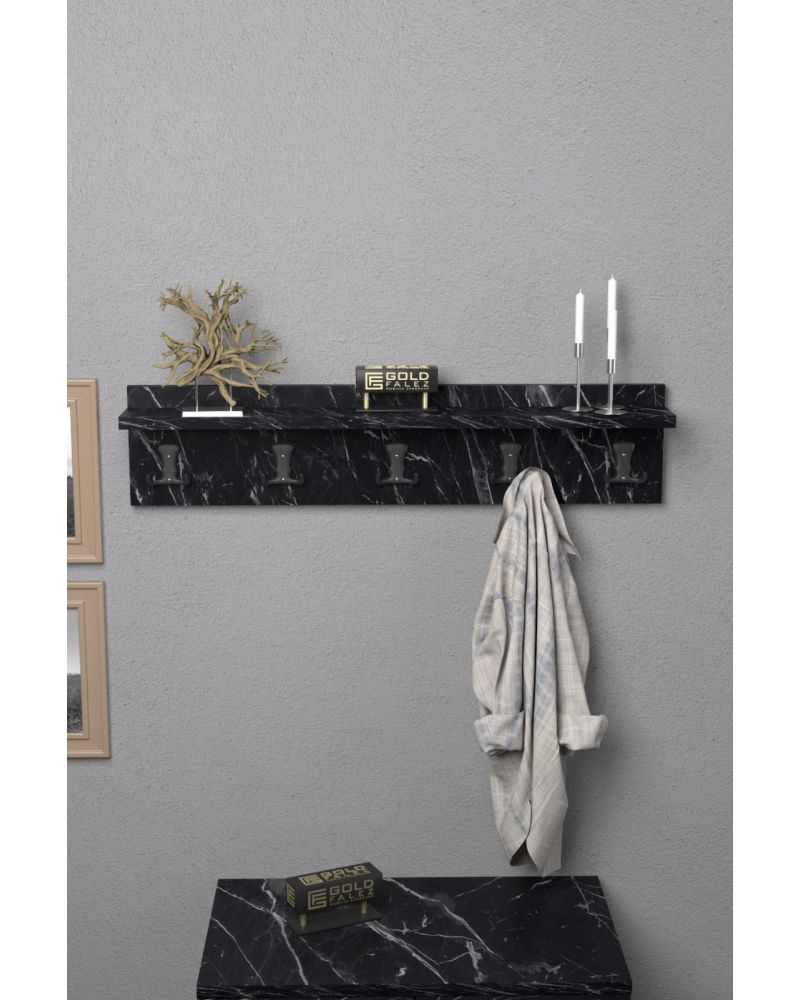 Goldfalez Duvar Askılığı Siyah 80 cm