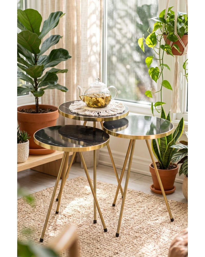 Goldfalez Metal Gold Zigon Siyah 3'lü