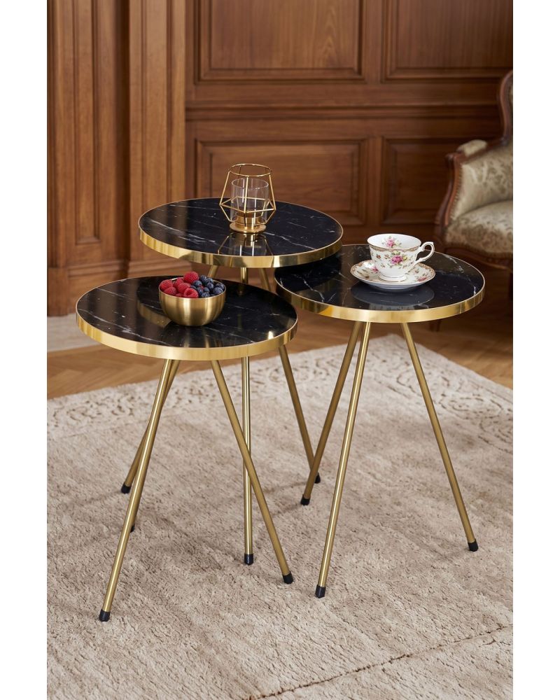 Goldfalez Metal Gold Zigon Siyah 3'lü