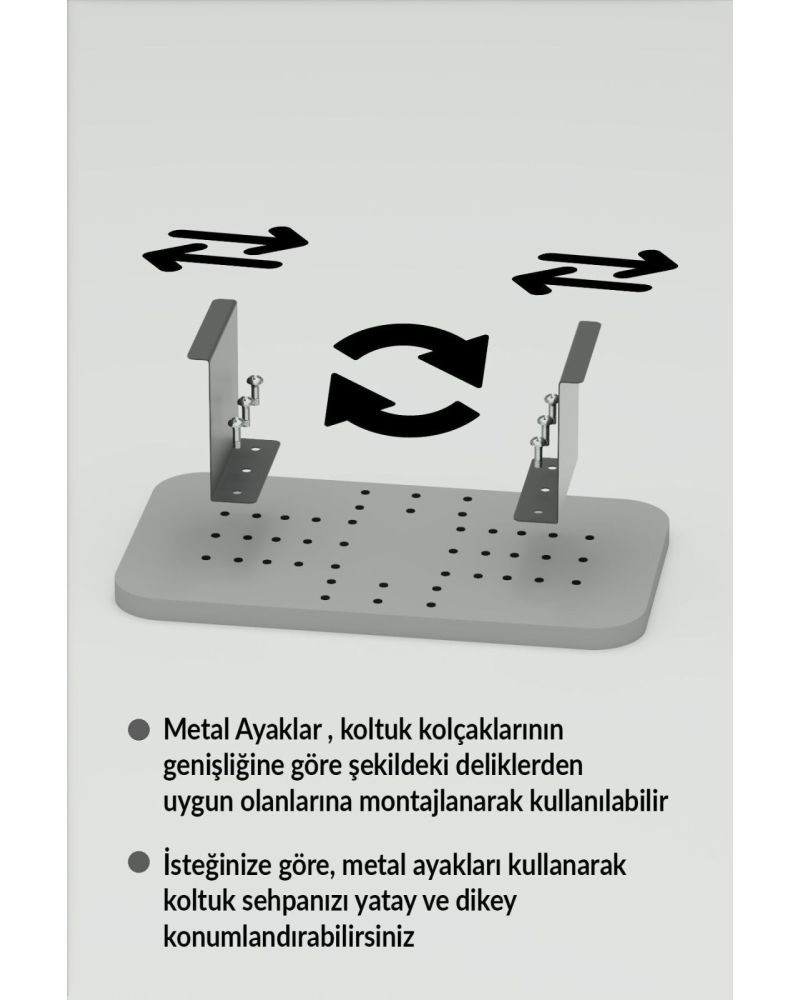 Goldfalez C Sehpa Yan Sehpa Efes Beyaz