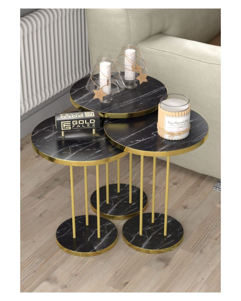Goldfalez Gold Terra Zigon Bendir Siyah 3'lü