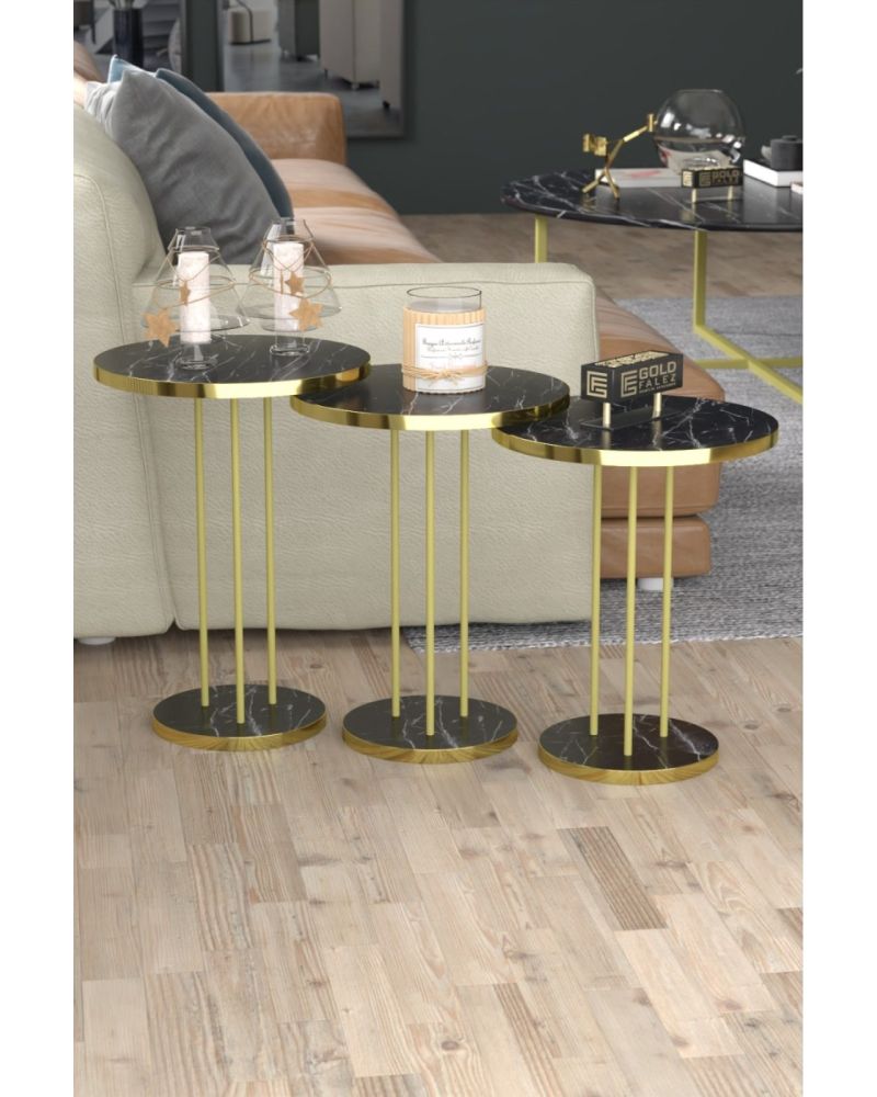 Goldfalez Gold Terra Zigon Bendir Siyah 3'lü