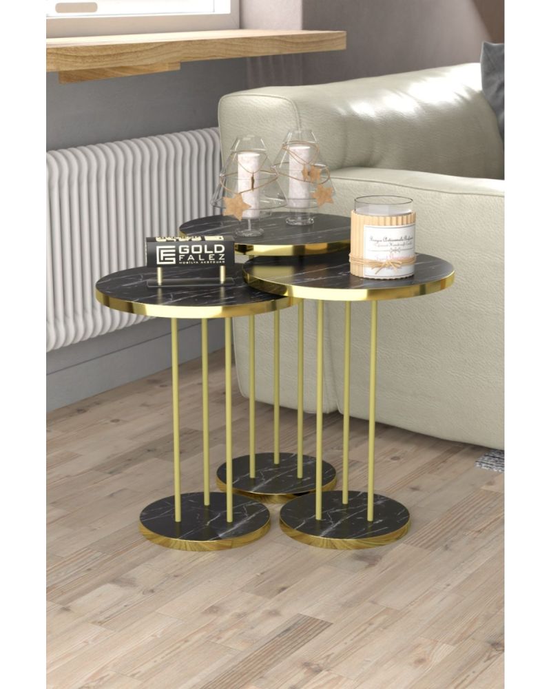 Goldfalez Gold Terra Zigon Bendir Siyah 3'lü