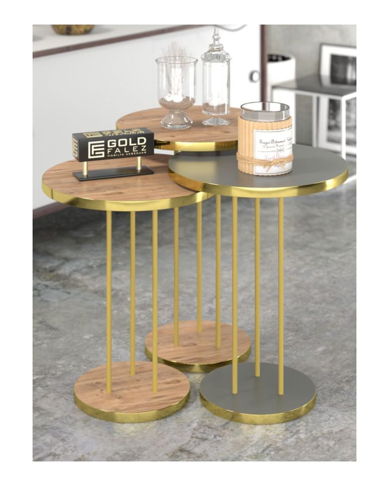 Goldfalez Gold Terra Zigon Ceviz Kahverengi 3'lü
