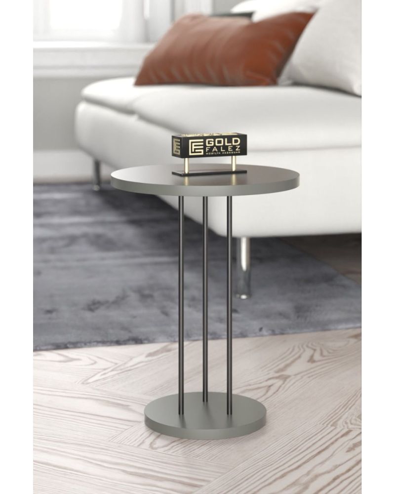 Goldfalez Metal Terra Zigon Ceviz Antrasit 3'lü