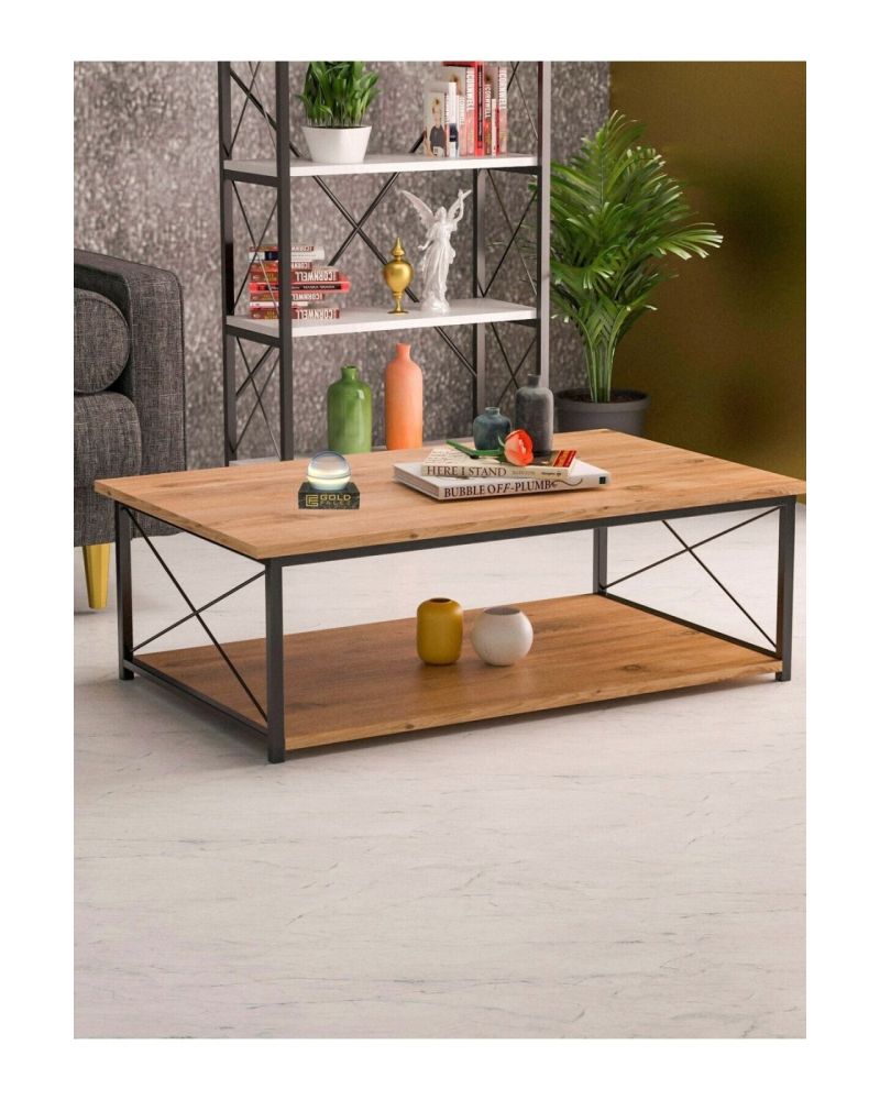 Goldfalez Double Orta Sehpa Ceviz 90x50 cm