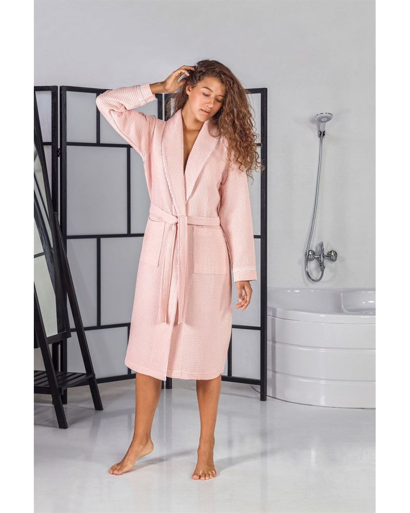 Unisex Soho Pike Bornoz - Pudra