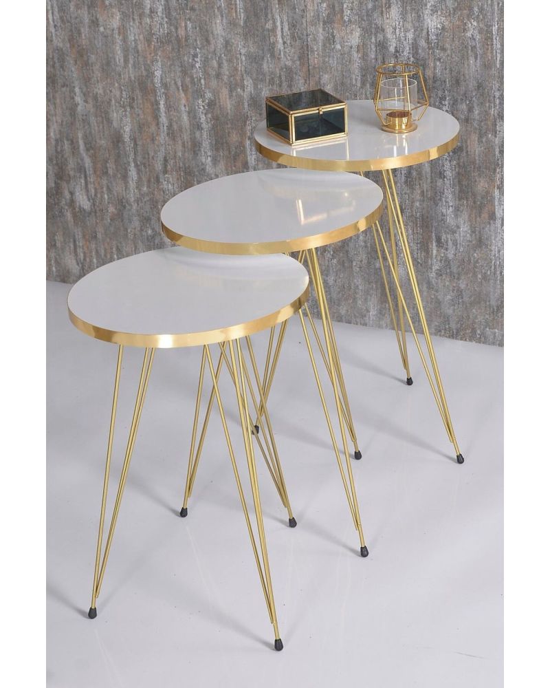 Goldfalez Gold Tel Zigon Beyaz 3'lü