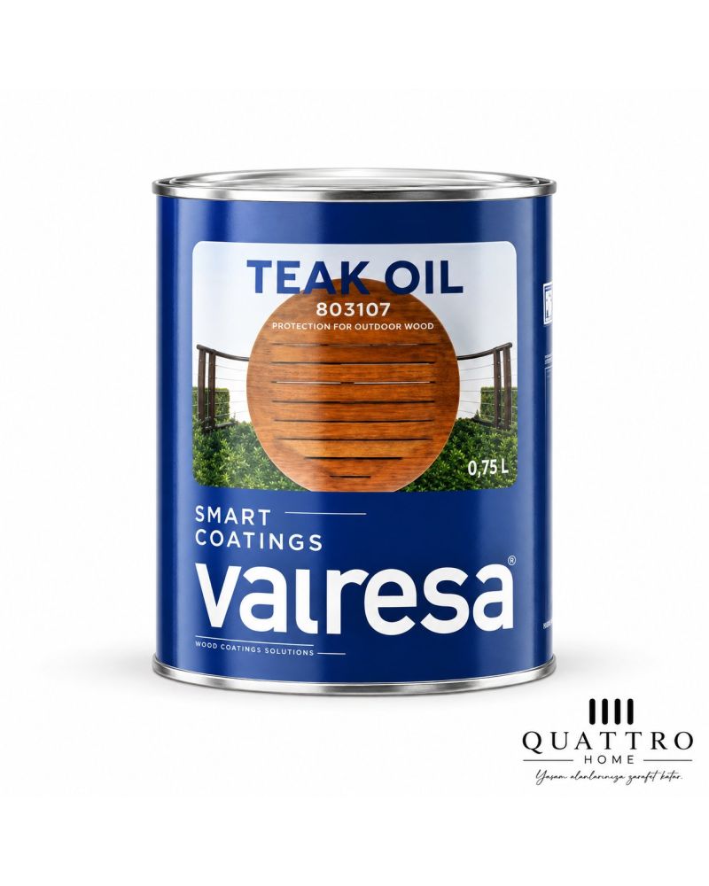 Valresa Teak Oil Ahşap Koruyucu Yağ 0,75 L