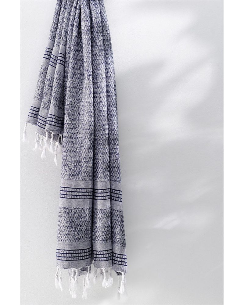 Linen Peştemal - Lacivert