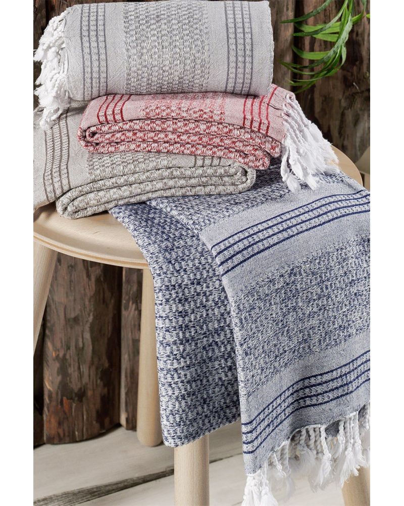Linen Peştemal - Lacivert