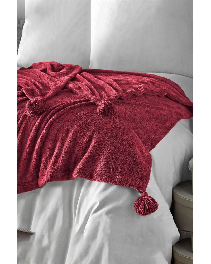 Puffy Wellsoft Battaniye - Bordo