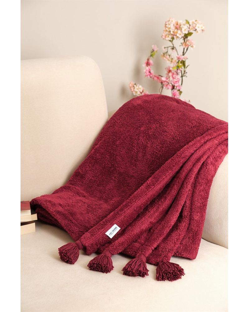 Puffy Wellsoft Battaniye - Bordo